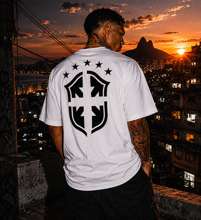 100 Jesus Tee lifestyle back favela mountain