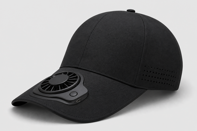 USB rechargeable fan cap hero view
