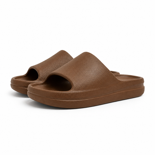 Cloud Glide Slides — Brown packshot