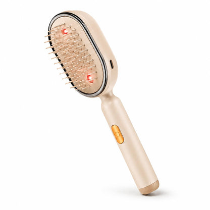 Electric Misting Hair Brush beige product packshot