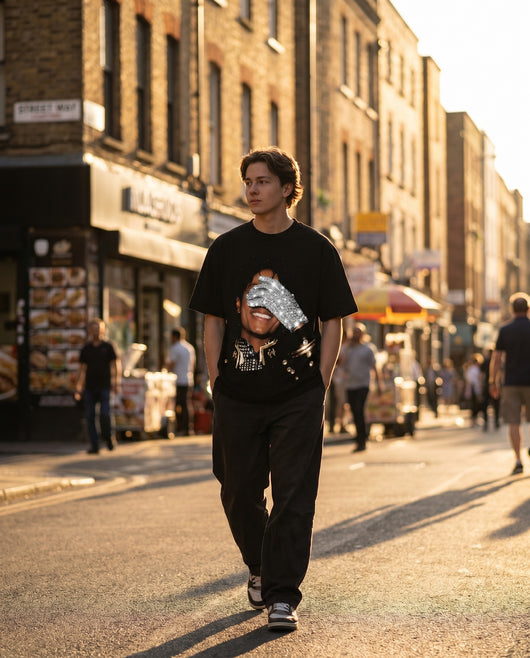 Easematic Moonwalk Tee street lifestyle