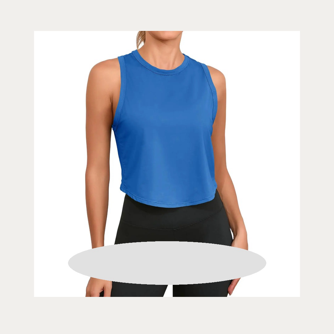 Top corto deportivo racerback