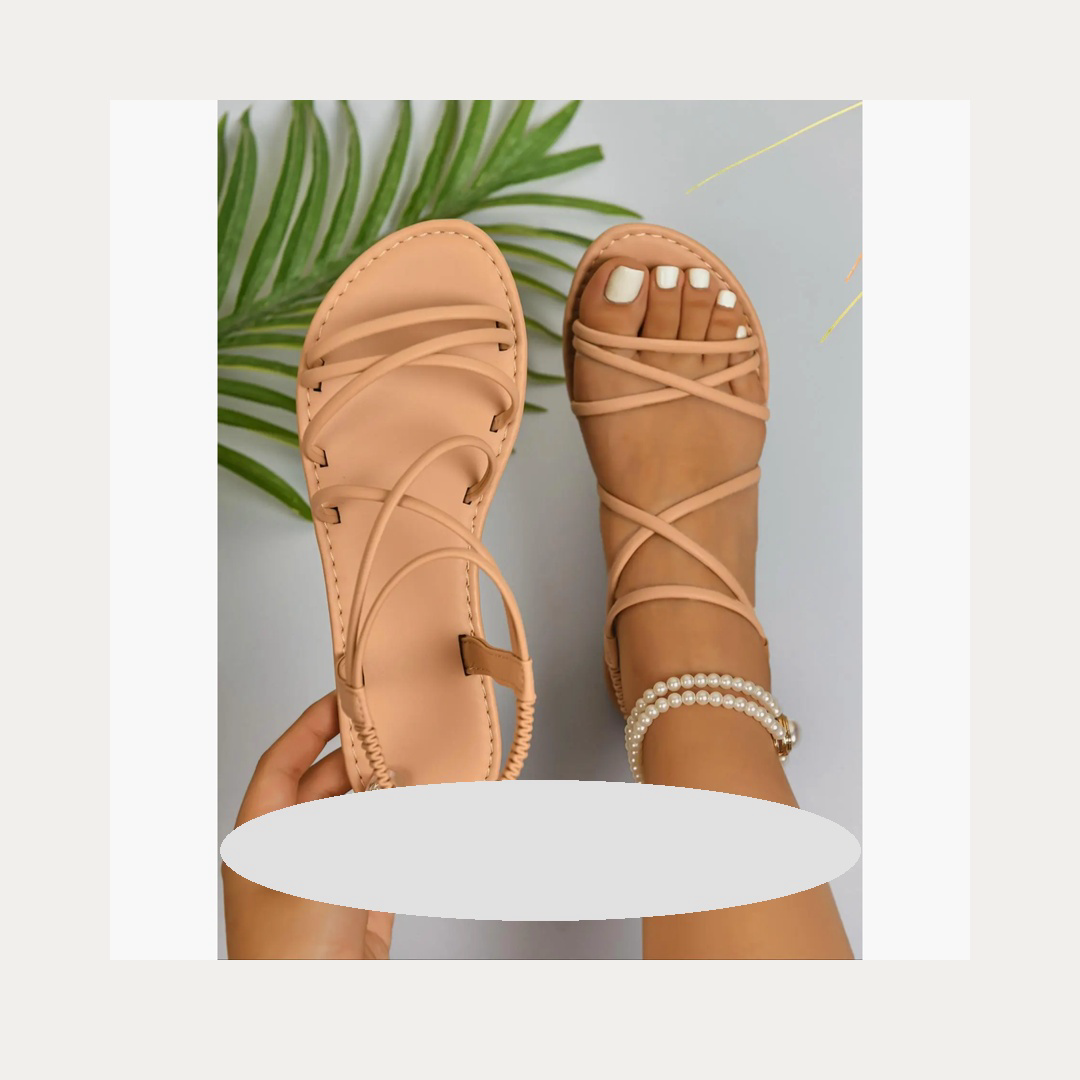 Cross-Strap Comfort Slides