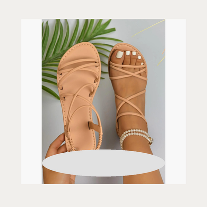 Cross-Strap Comfort Slides