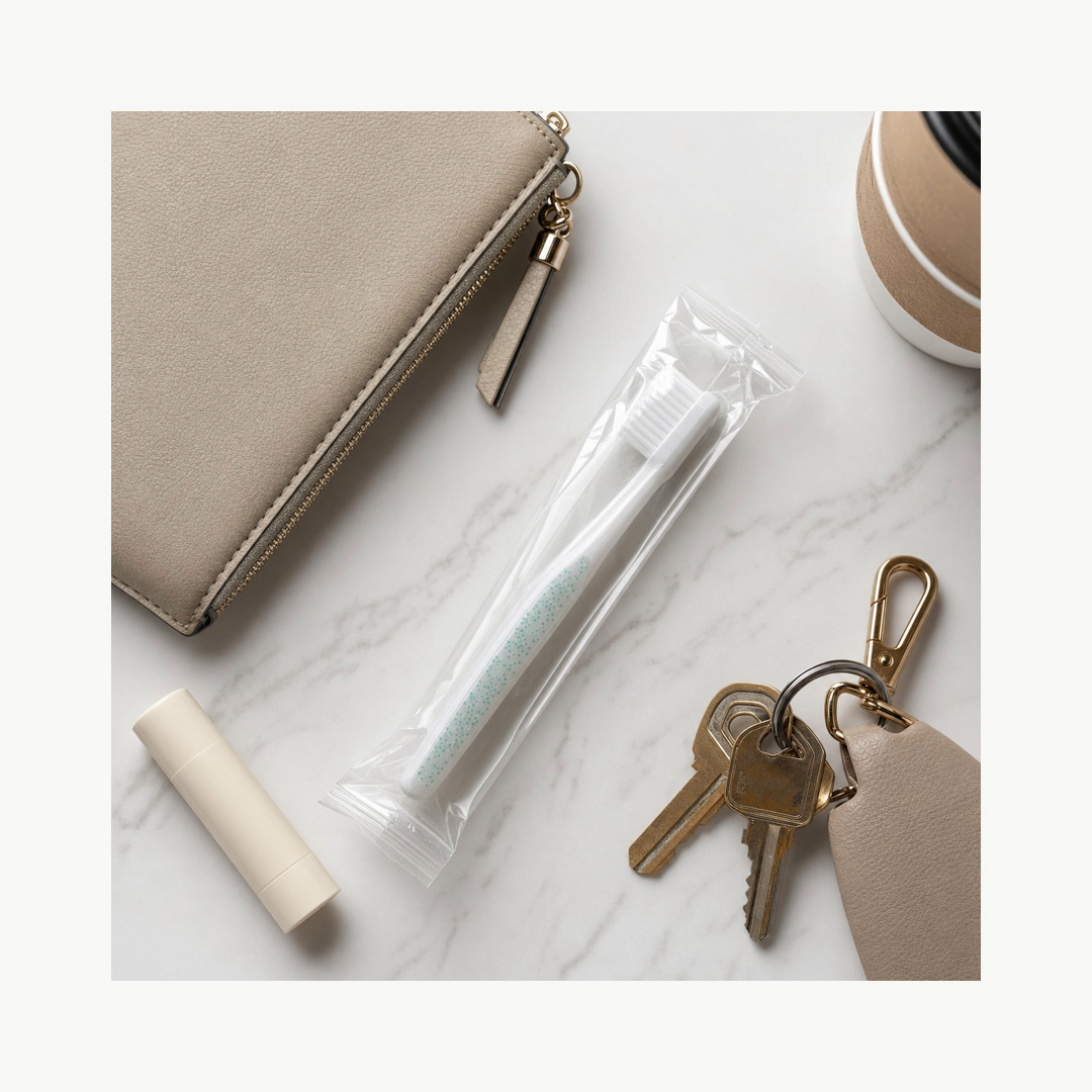 PocketFresh Mini Travel Toothbrushes